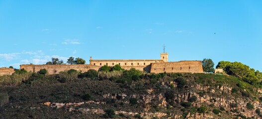 The Montjuic Castell, Mediterranean Sea, Barcelona, Catalonia, Spain, Europe - 773559882