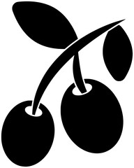 olive illustration plant silhouette leaf logo branch icon fruit outline tree food green oil natural nature organic leaves greek shape mediterranean botanical floral for vector graphic background