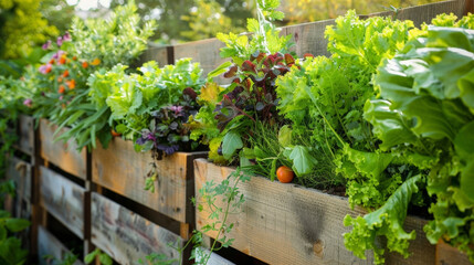 A spacesaving vertical vegetable garden for those with limited outdoor space. . .