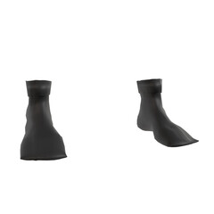 Black Boots isolated on transparent background