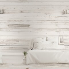 painted watercolor drawing of rustic wooden wall, in white wood. Seamless texture