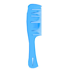 Blue Comb isolated on transparent background