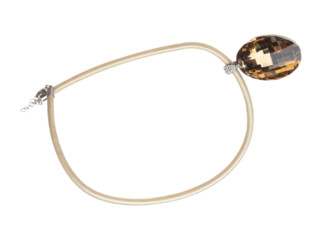 Crystal jewel bead style necklet fly in air. Crystal Jewelry bead necklace as gemstone for fashion ornament decorative items. Fashion ornament necklace to add more style. White background isolated