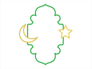 Obraz premium Frame Background Eid Al Adha 