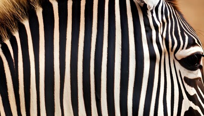 A Close Up Of A Zebras Intricate Stripe Pattern