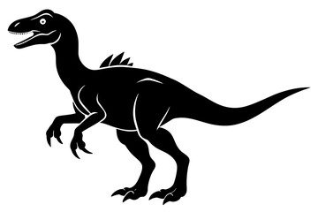 Obraz na płótnie Canvas dinosaur silhouette vector illustration