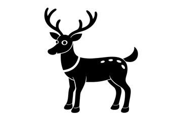deer silhouette vector illustration