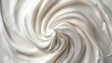 Close up of white Natural Creamy Vanilla cream texture
