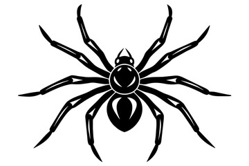 spider silhouette vector illustration