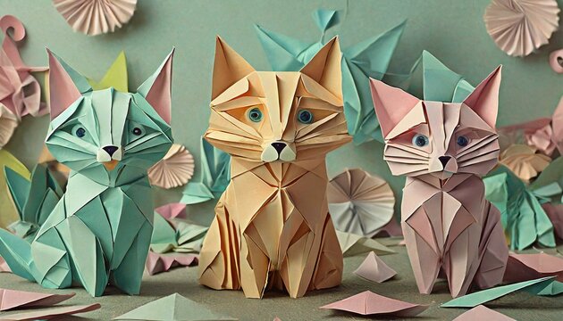 animales origami