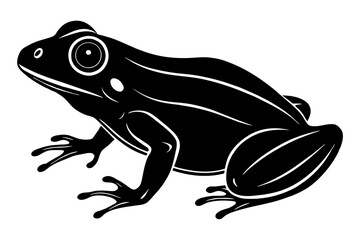 frog silhouette vector illustration