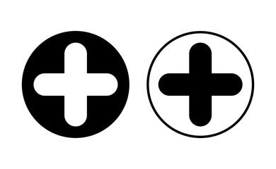 Obraz premium Plus Icon set. Add plus icon