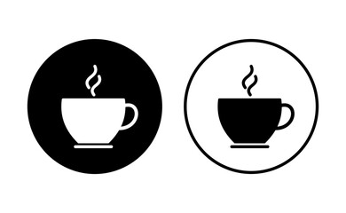 Coffee cup icon set. cup a coffee icon vector.