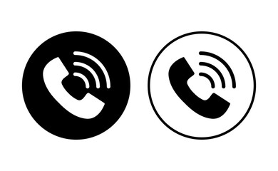 Call icon set. telephone icon vector. phone icon vector. contact us