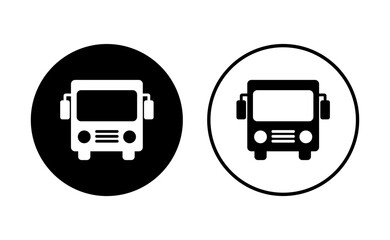 Bus icon set. bus vector icon