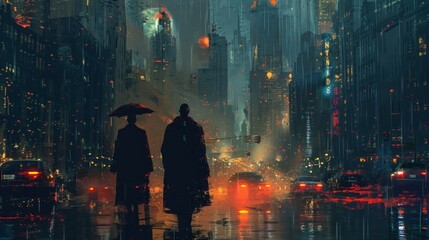 In the fading light of dusk, they wandered the empty streets, their footsteps echoing against the silence of the city, each corner holding the promise of discovery.