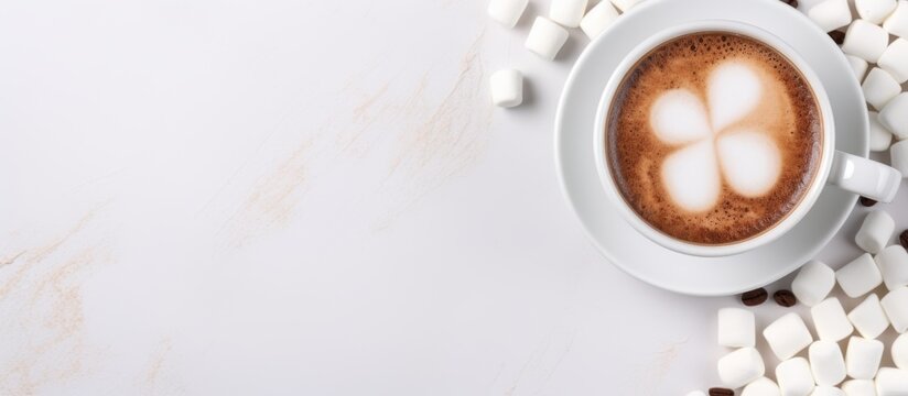 The image depicts a coffee cup containing a heart shape in its brew, evoking a sense of warmth and love
