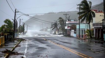 Hurricane Maria's landfall in Puerto Rico, storm's intensity