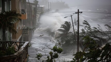 Hurricane Maria's landfall in Puerto Rico, storm's intensity