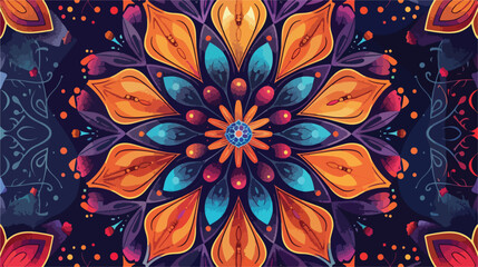 Background template design with mandala patterns il