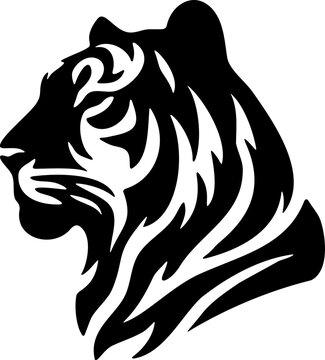 T&ecirc;te de Tigre, logo flat design 