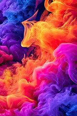 Abstract background of colored smoke, computer generated abstract background, 3D rendering