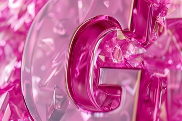"G" ON Pink BACKGROUND 4K HD ULTRA