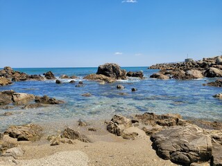 Fototapeta na wymiar 한국 강원도의 해변 풍경