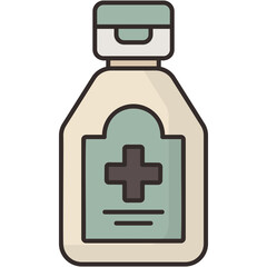 Fototapeta premium Antiseptic Sticker