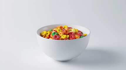 A Bowl of Cereal Milk with Cereal Aspect 16:9
