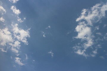 Blue sky background with clouds