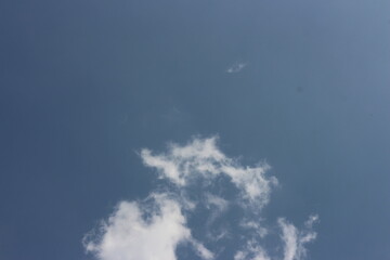 clouds in the blue sky