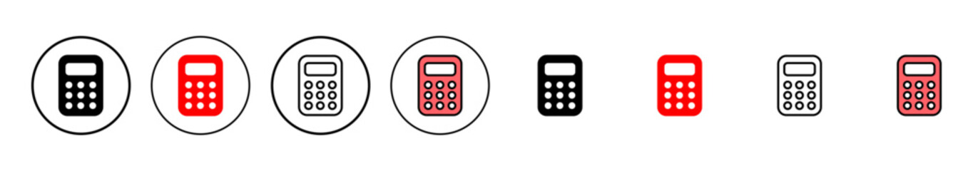 Calculator icon vector illustration. Accounting calculator sign and symbol.