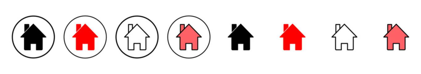 Home icon vector illustration. House sign and symbol