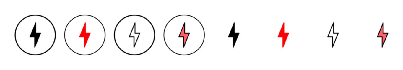 Lightning icon vector illustration. electric sign and symbol. power icon. energy sign