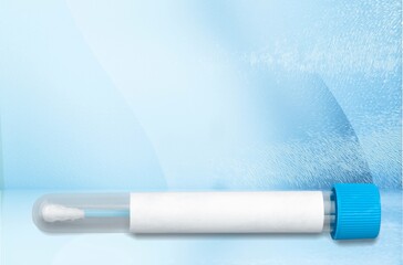 Background of covid Variant test tube,  health concept
