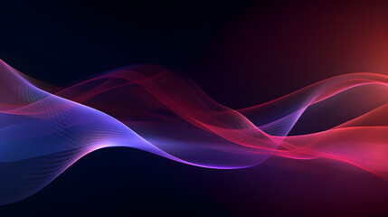 Digital fuchsia glowing curve abstract graphic poster web page PPT background