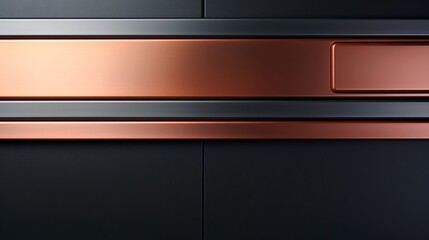 Modern dark orange overlapping dimension line bar design, abstract background