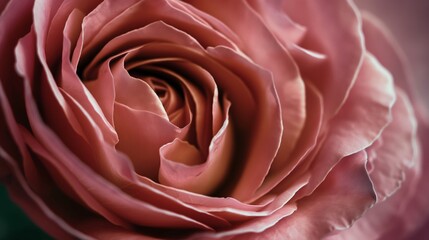 Soft pink rose background, close up of tender petals and layers, texture, romantic love pink sensitive backgrounds.