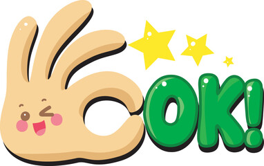 Cute text sticker message illsutration. Colorful positive quotes text. Cute sticker with faces and text.