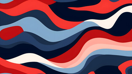 Digital red and blue artistic sense curve abstract graphic poster web page PPT background