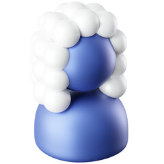 3D Icon Judge Illustration