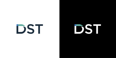 DST letter logo vector design, DST simple and modern logo. DST luxurious alphabet design - obrazy, fototapety, plakaty