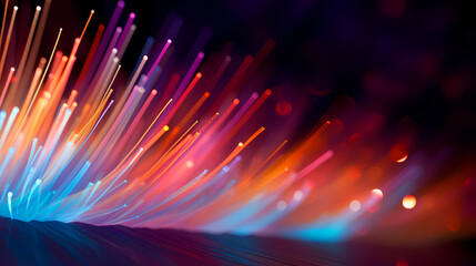 Optical fiber abstract background - material internet technology