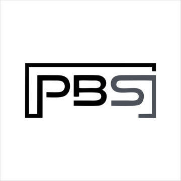 Print PBS letter logo design for your name and product