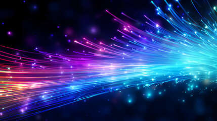 Obraz premium Optical fiber abstract background, material internet technology