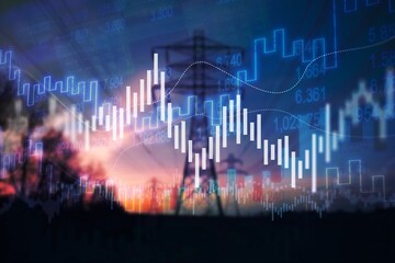 silhouette electric pole business industry energy