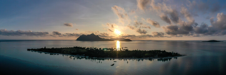 Aerial view of the Maiga island, Semporna Sabah, Malaysia.