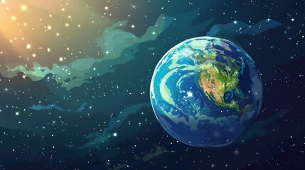 Obraz na płótnie Canvas Earth Illustration 