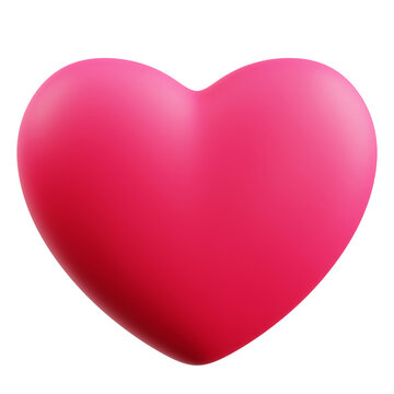 3d Heart vector design , romantic sign illustration .